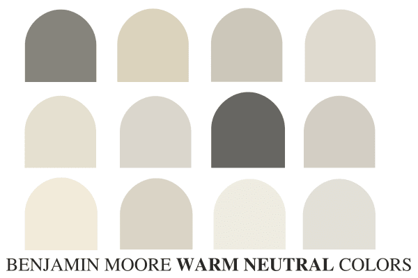 Benjamin Moore Warm Neutrals - 12 Paint Colors