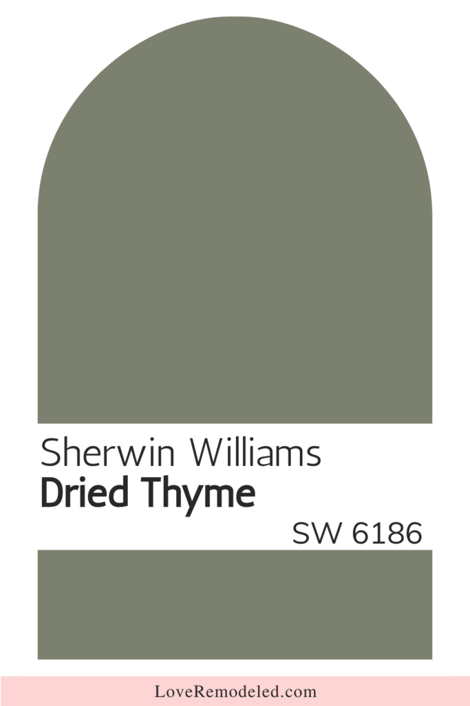 Sherwin Williams Green Paint Color - Dried Thyme
