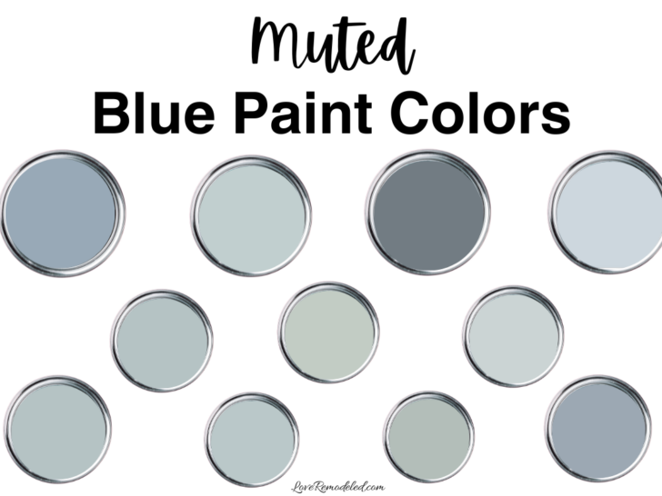 Muted Blue Paint Colors
