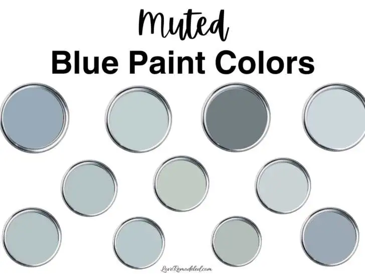 Muted Blue Paint Colors