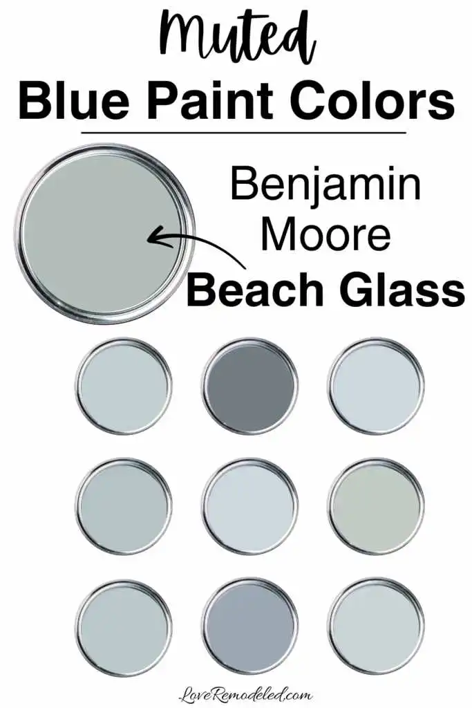 Benjamin Moore Muted Blue Paint Colors - Beach Glass
