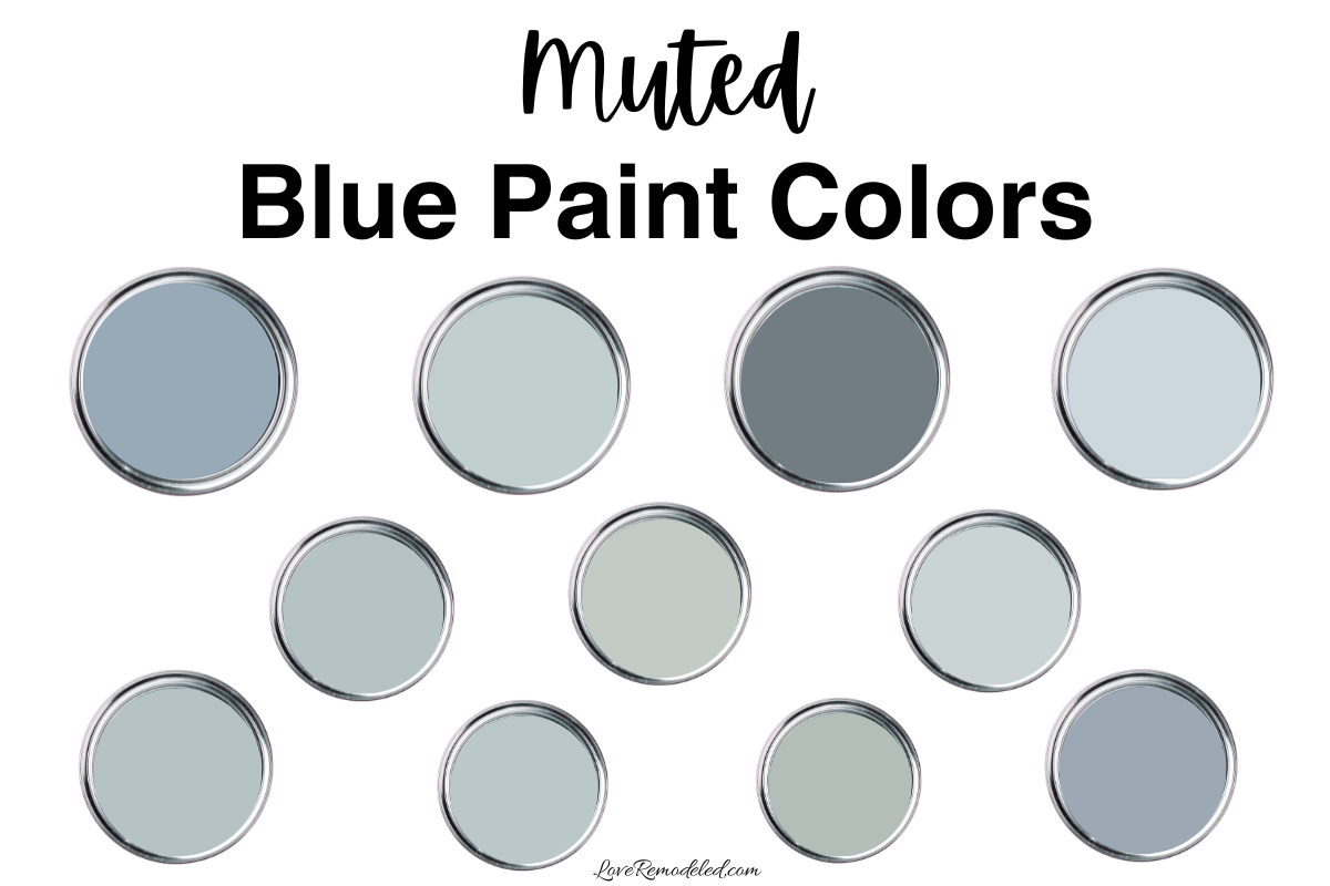 Muted Blue Paint Colors