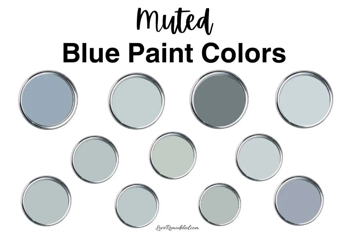 Muted Blue Paint Colors
