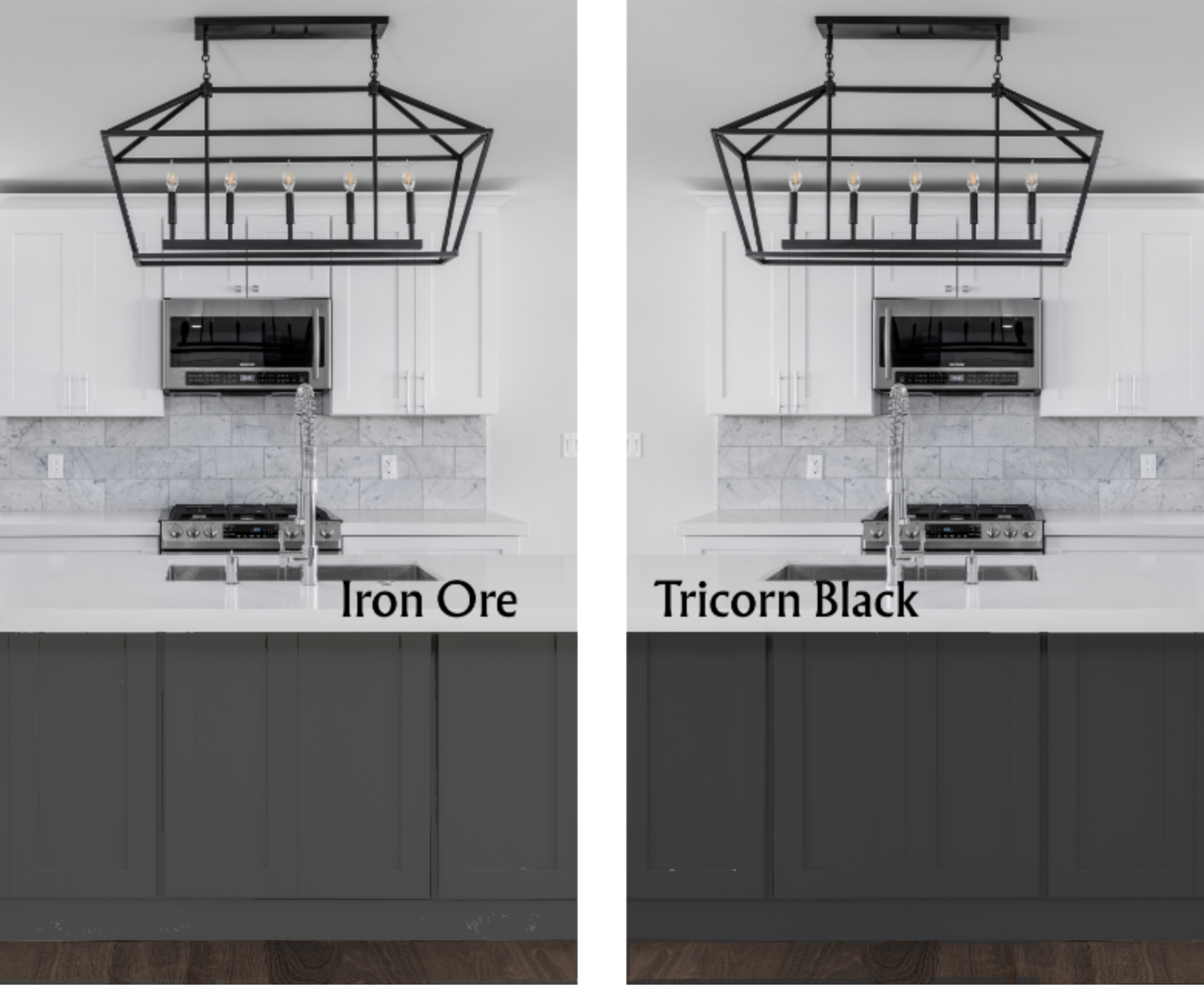 Iron Ore vs. Tricorn Black Paint