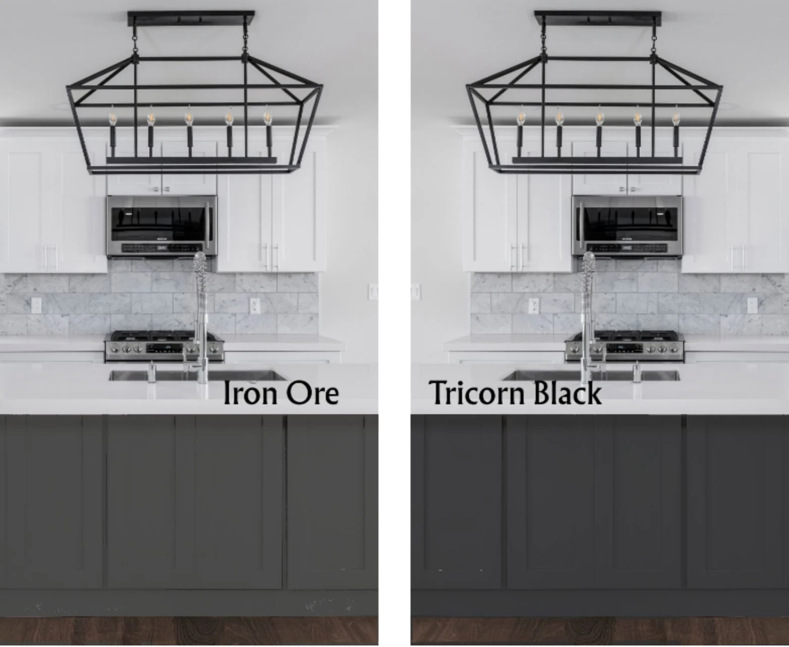 Iron Ore vs. Tricorn Black Paint