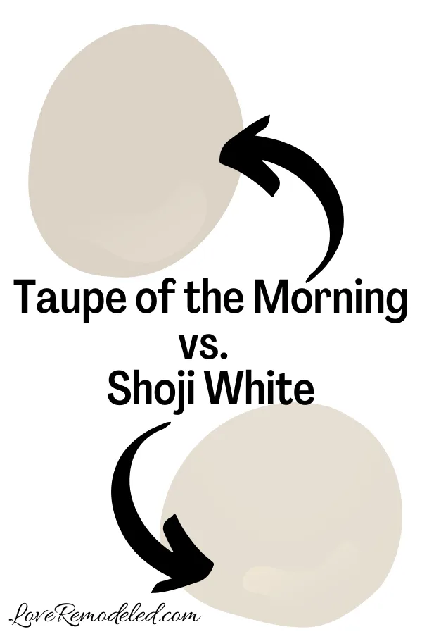 Taupe of the Morning vs. Shoji White