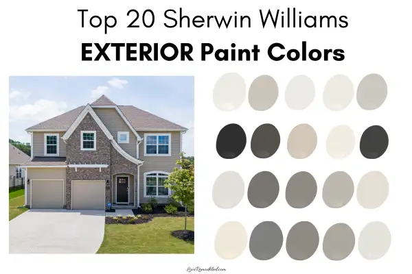 Top 20 Sherwin Williams Exterior Paint Colors - paint spots and painted home