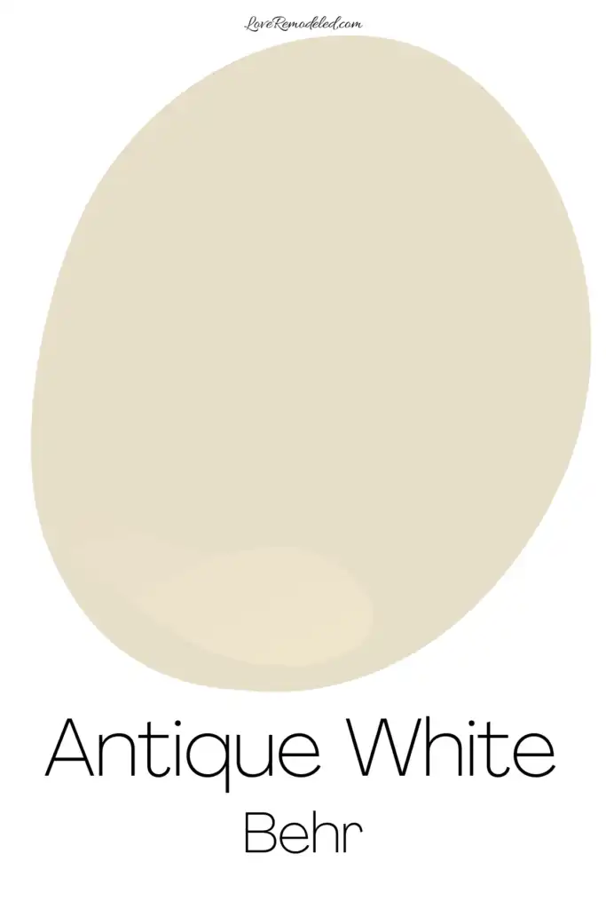 Behr Antique White Paint Drop