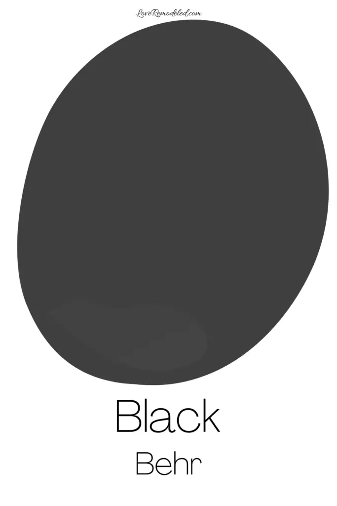 Behr Black Paint Drop
