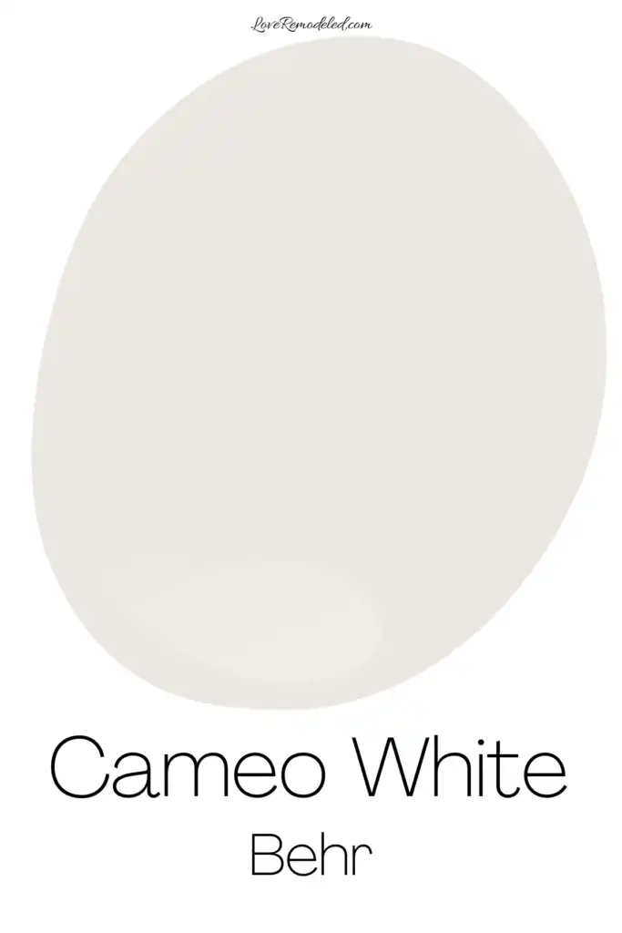 Behr Cameo White Paint Drop