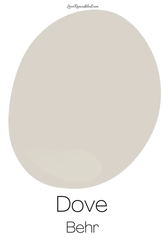 Behr Dove Paint Drop