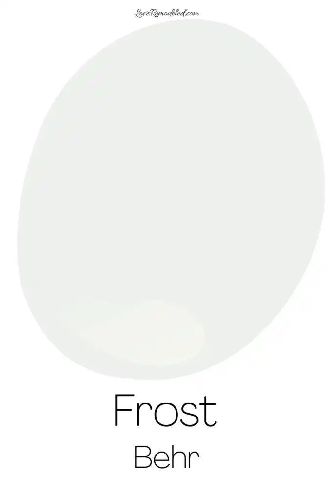 Behr Frost Paint Drop