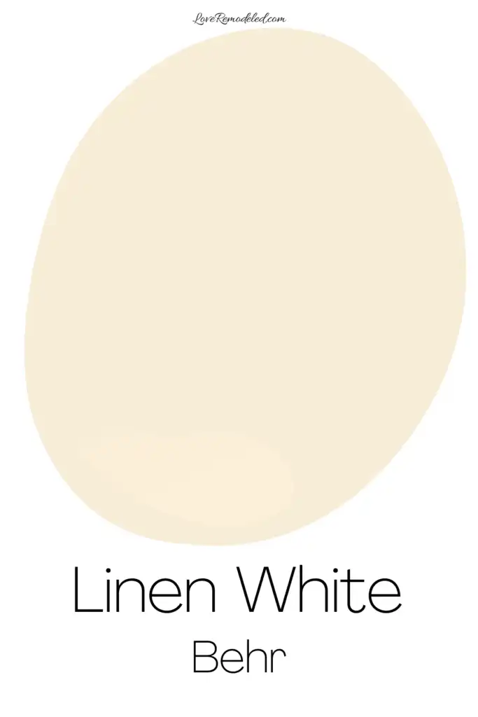 Behr Linen White Paint Drop