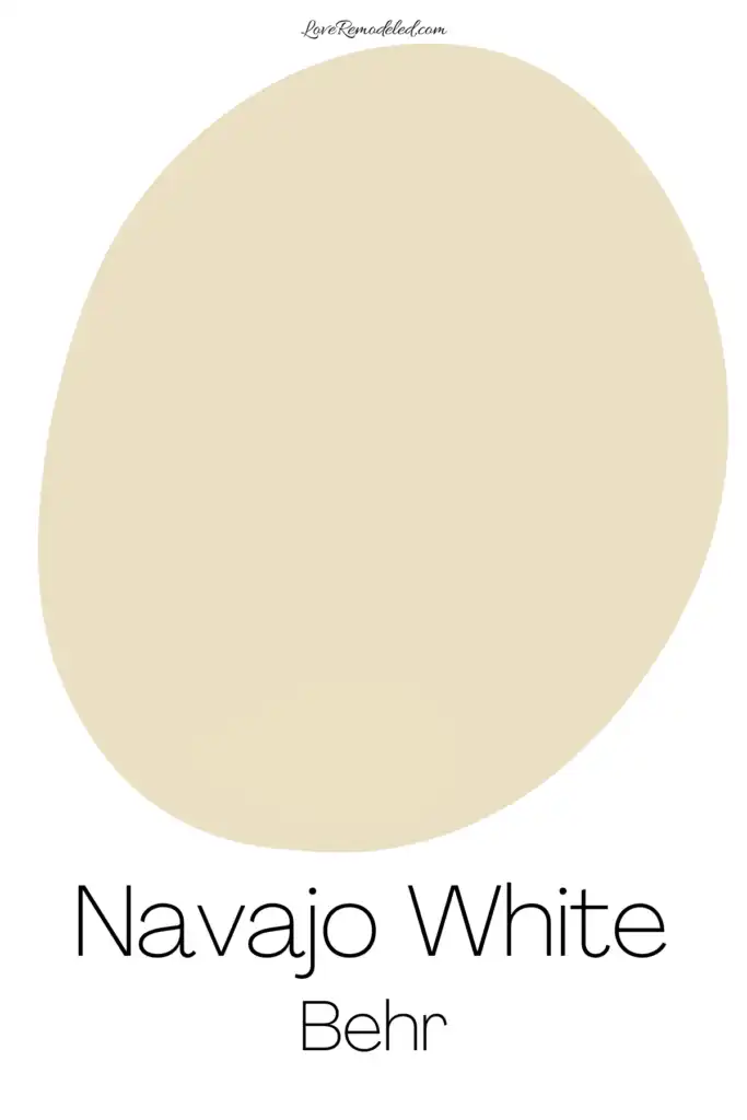 Behr Navajo White Paint Drop