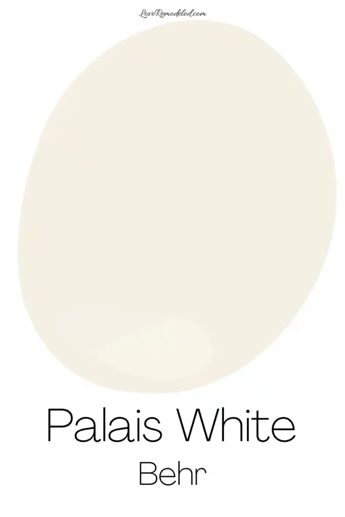 Behr Palais White Paint Drop