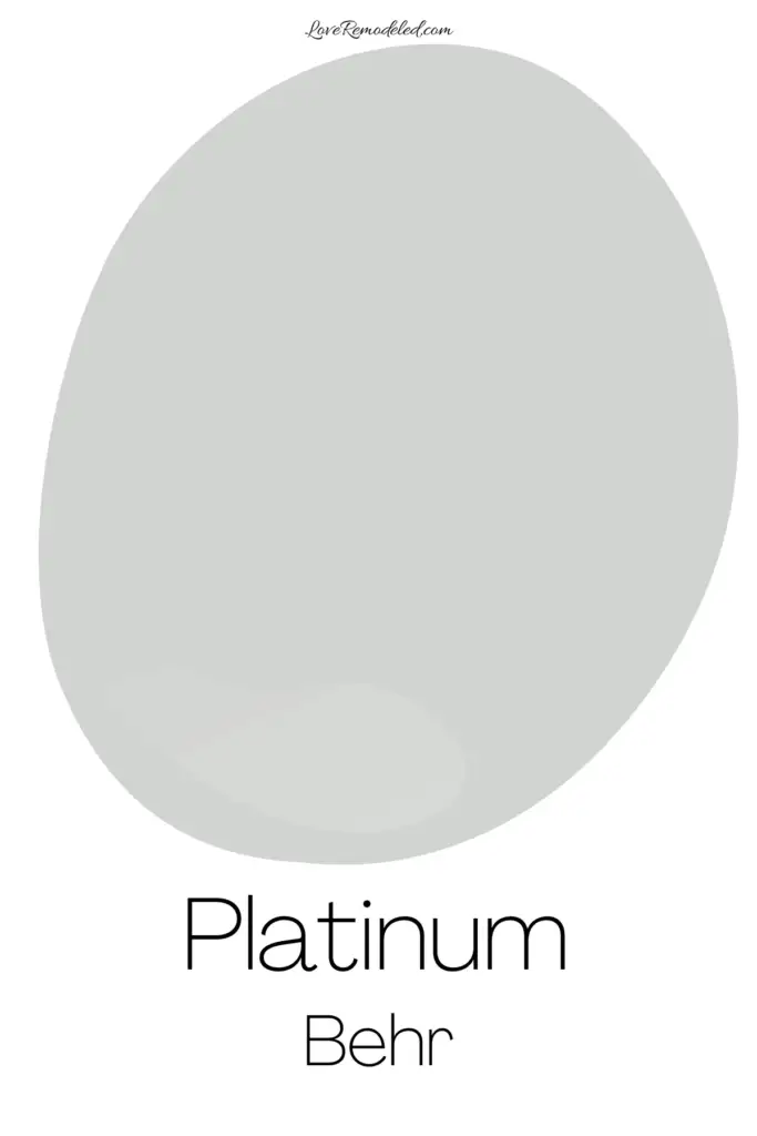 Behr Platinum Paint Drop