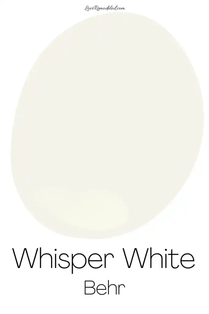 Behr Whisper White Paint Drop