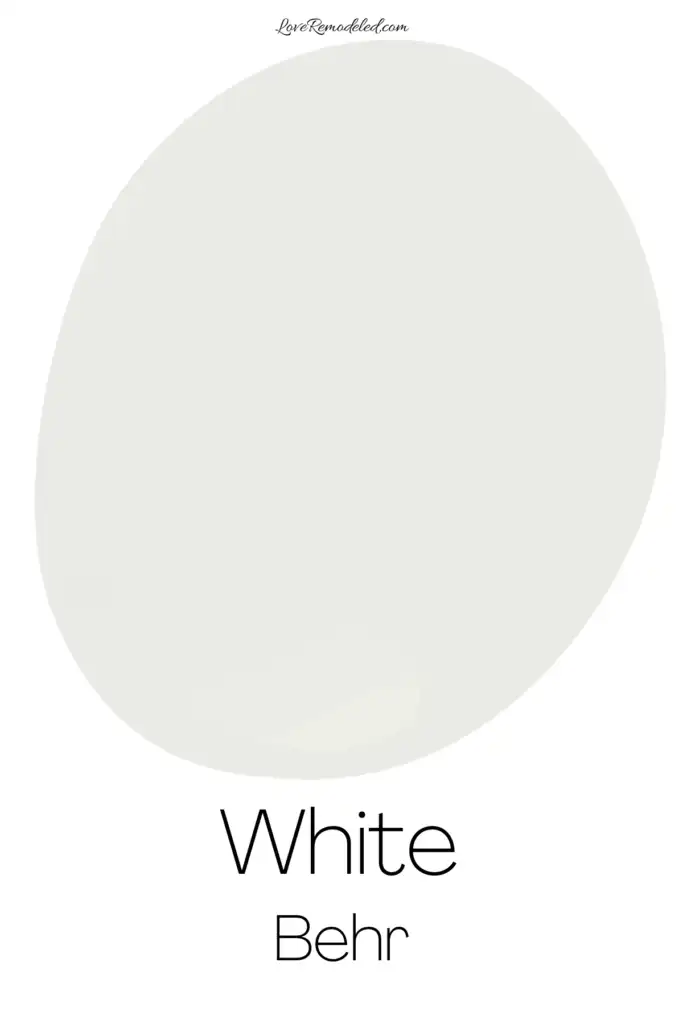 Behr White Paint Drop