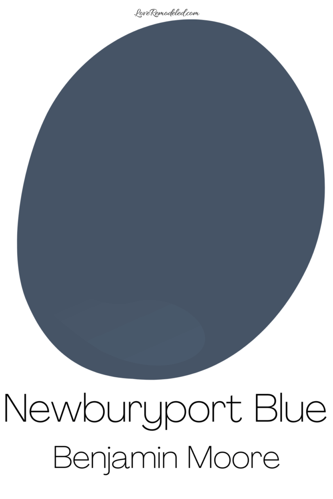 Benjamin Moore Newburyport Blue Paint Drop