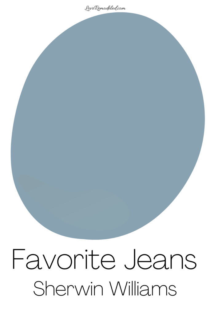 Sherwin Williams Favorite Jeans Paint Drop