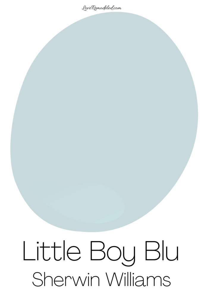 Sherwin Williams Little Boy Blu Paint Drop