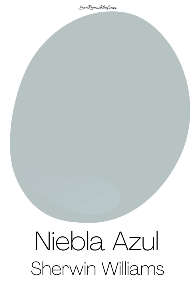 Sherwin Williams Niebla Azul Paint Drop