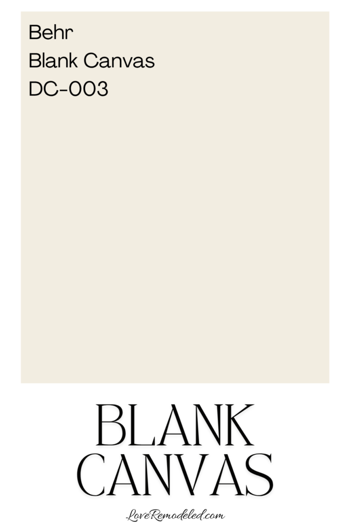 Behr Blank Canvas Paint Color Square - DC-003