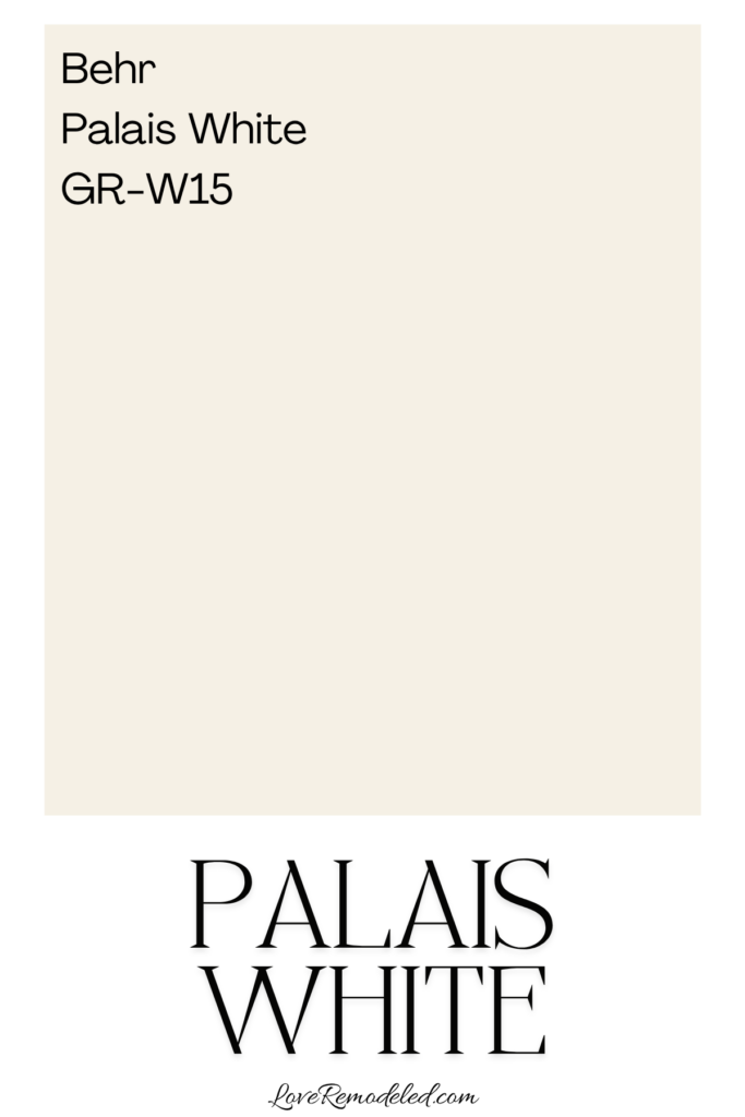Behr Palais White Paint Color Square - OR-W15