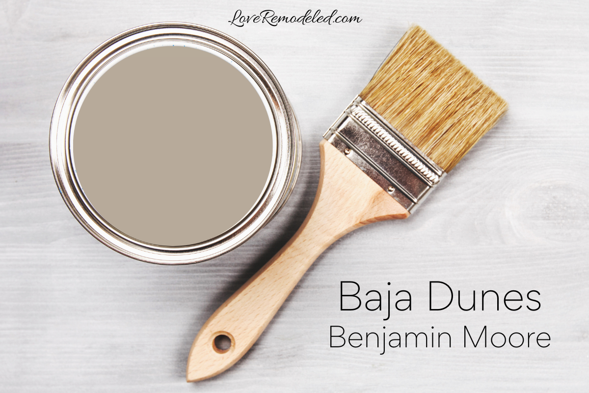 Baja Dunes by Benjamin Moore in a paint can