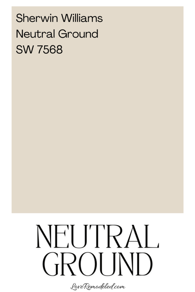 Sherwin Williams Neutral Ground Paint Color SW 7568 Paint Square