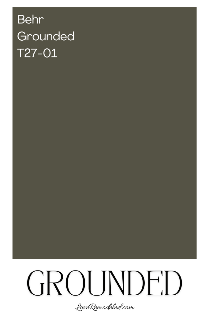 Behr Grounded Paint Color paint swatch - T27-01